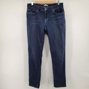 Eileen Fisher dark wash skinny jeans 10P